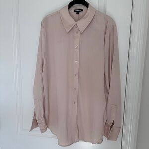 NWT - Express Soft Pink Tunic Shirt - Size M